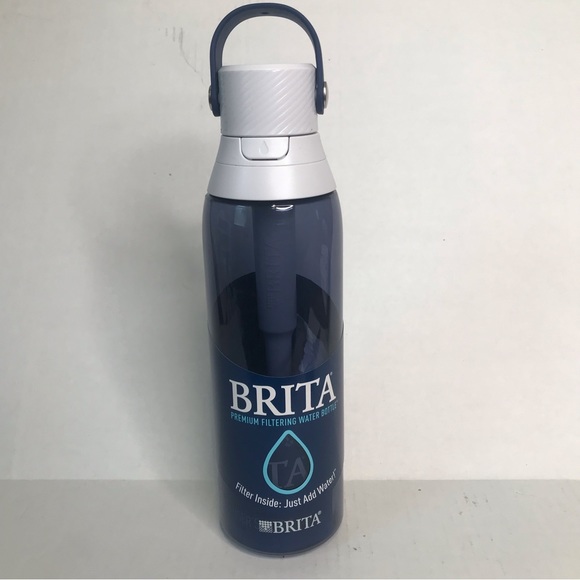 Brita Premium Water Bottle with Filter Hard Sided, BPA Free, BB10 Sea Glass 26oz - Picture 1 of 3